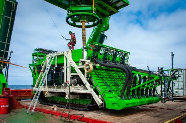 A giant 25 tonne prototype deep sea mining robot is stuck at the bottom ...