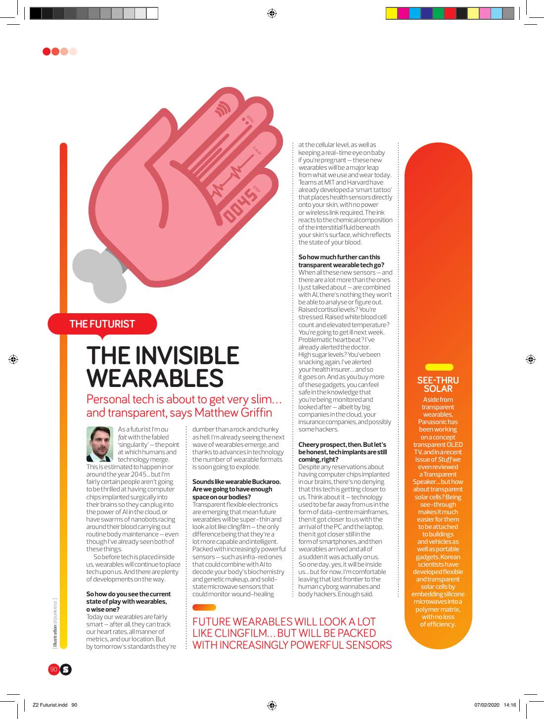 Page 1 of 1: Featured Futurist: Stuff Magazine, The Invisible Wearables