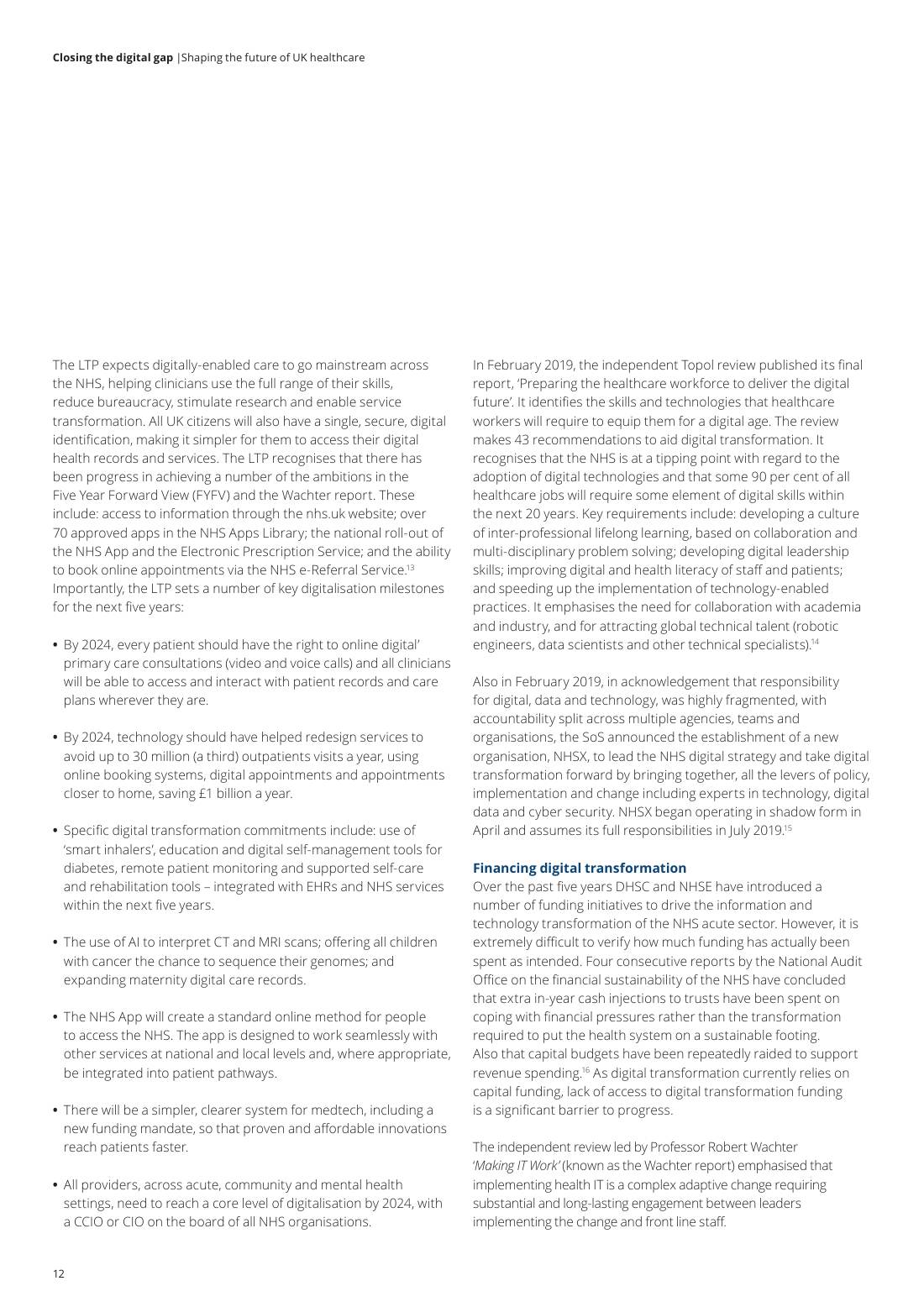 Page 14 of 64: Featured Futurist: Shaping the Future of UK Healthcare, Deloitte