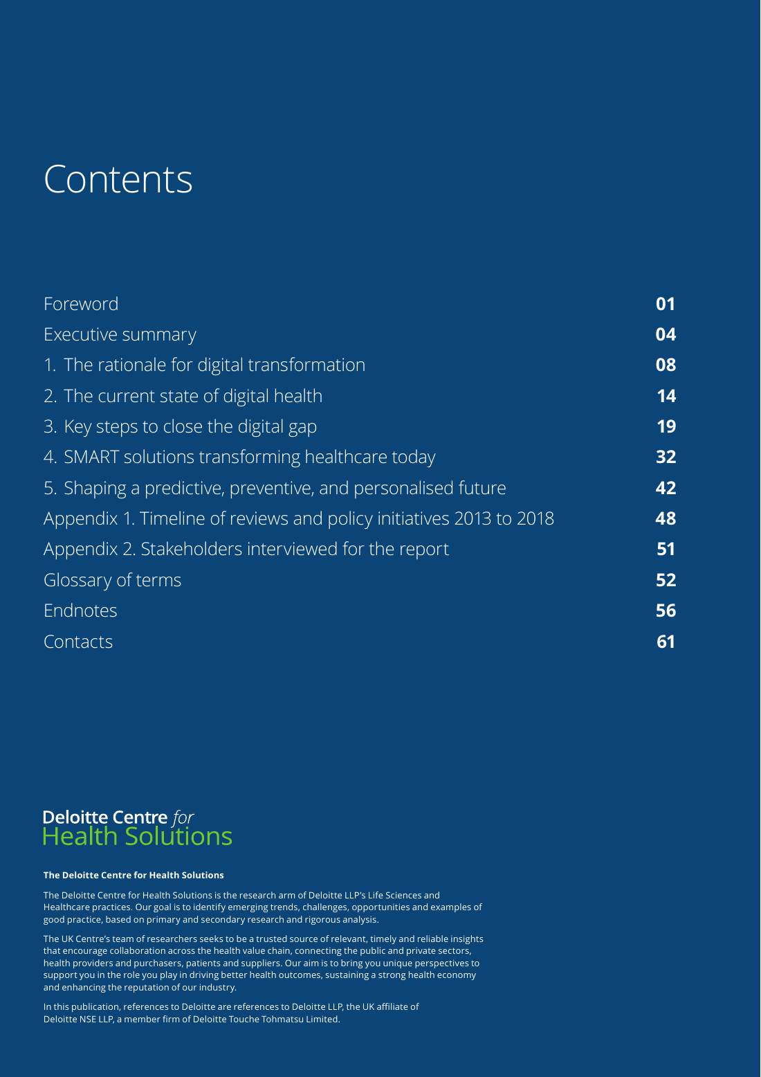 Page 2 of 64: Featured Futurist: Shaping the Future of UK Healthcare, Deloitte