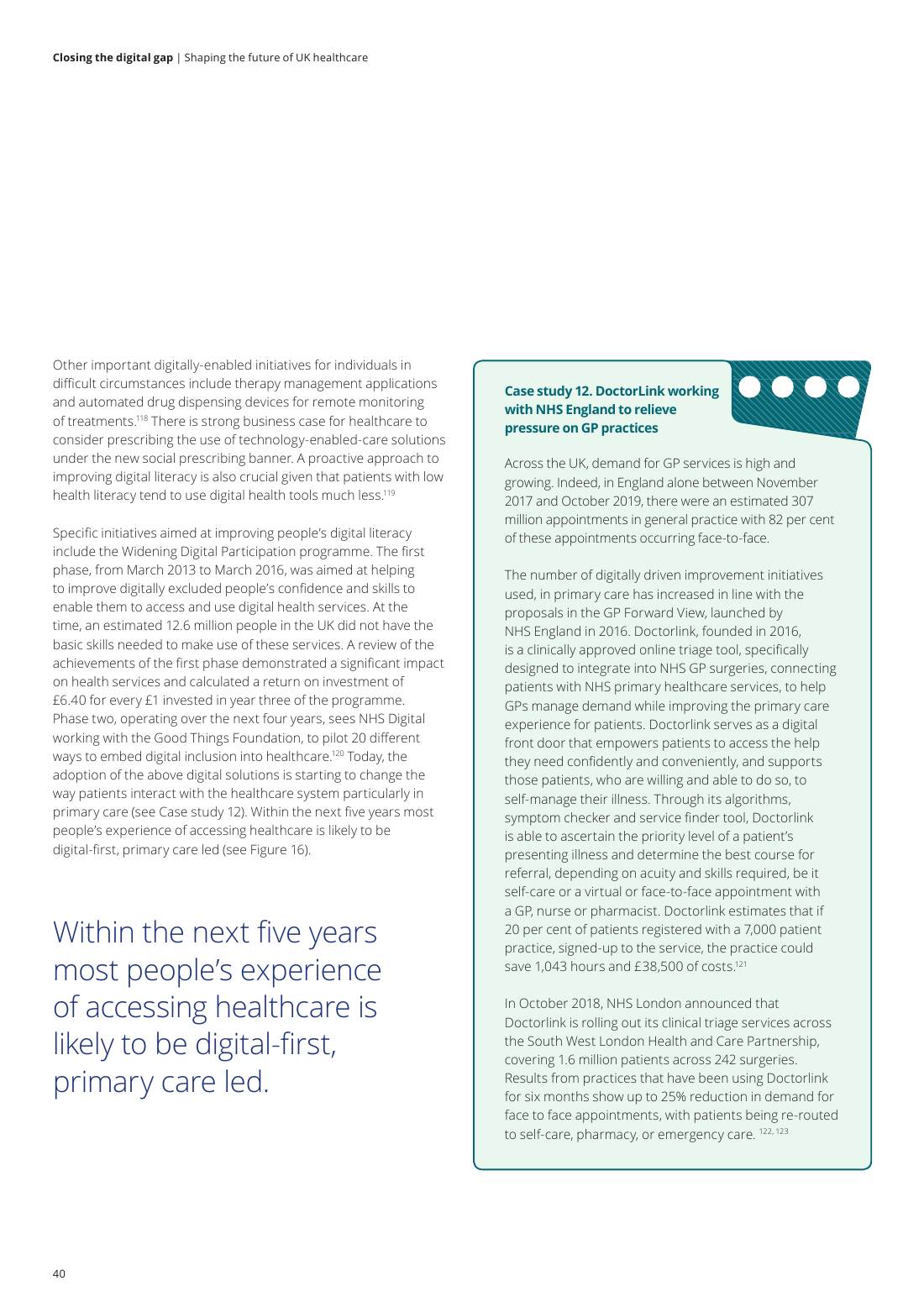 Page 42 of 64: Featured Futurist: Shaping the Future of UK Healthcare, Deloitte