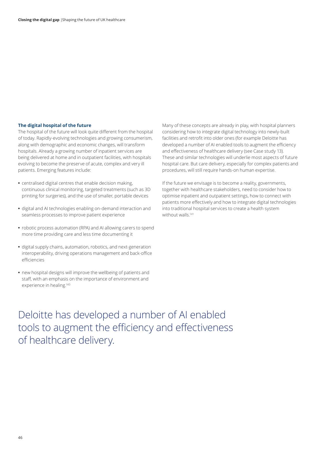 Page 48 of 64: Featured Futurist: Shaping the Future of UK Healthcare, Deloitte