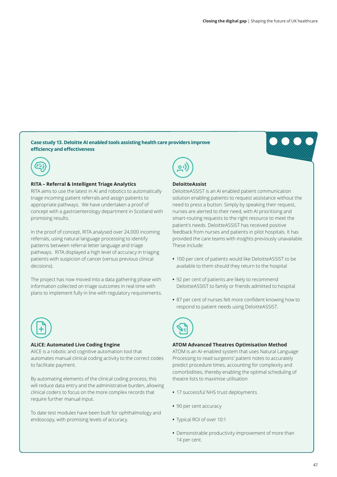 Page 49 of 64: Featured Futurist: Shaping the Future of UK Healthcare, Deloitte