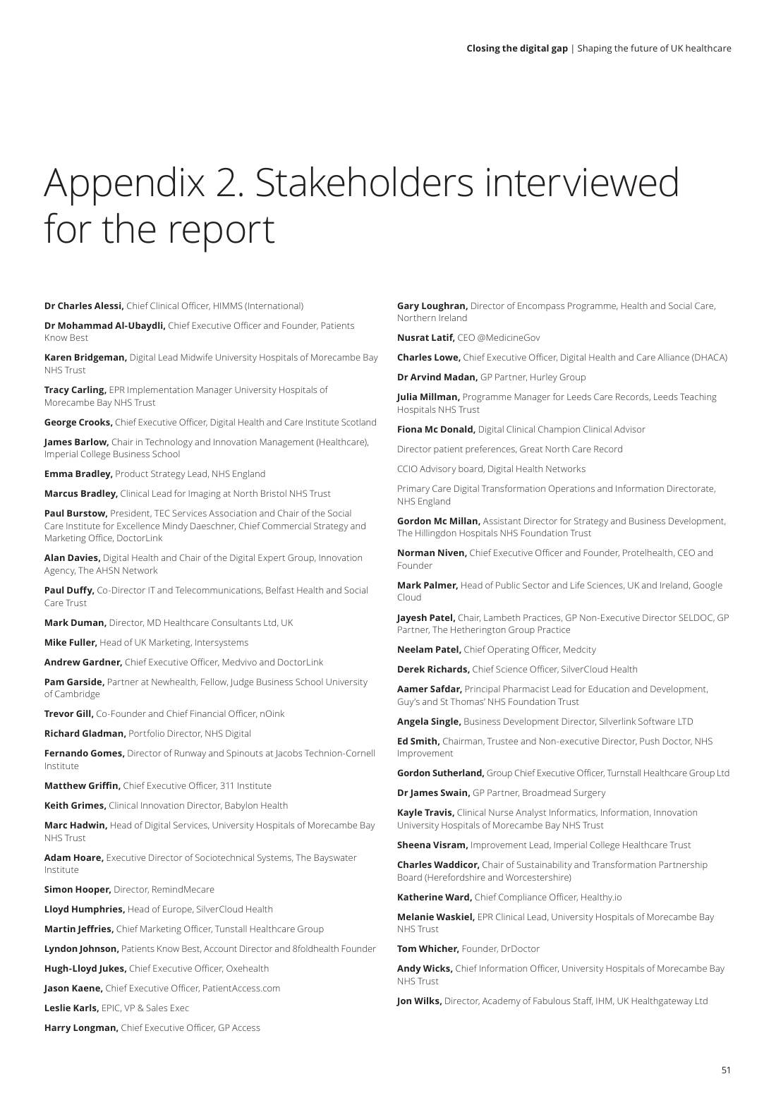 Page 53 of 64: Featured Futurist: Shaping the Future of UK Healthcare, Deloitte