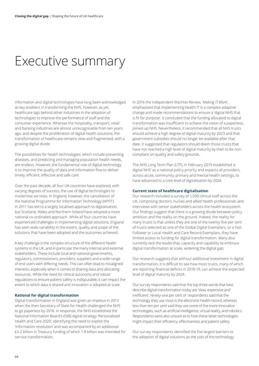 Page 6 of 64: Featured Futurist: Shaping the Future of UK Healthcare, Deloitte