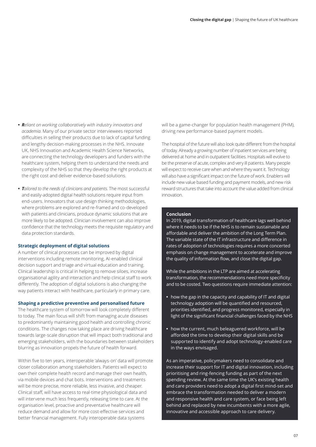 Page 9 of 64: Featured Futurist: Shaping the Future of UK Healthcare, Deloitte
