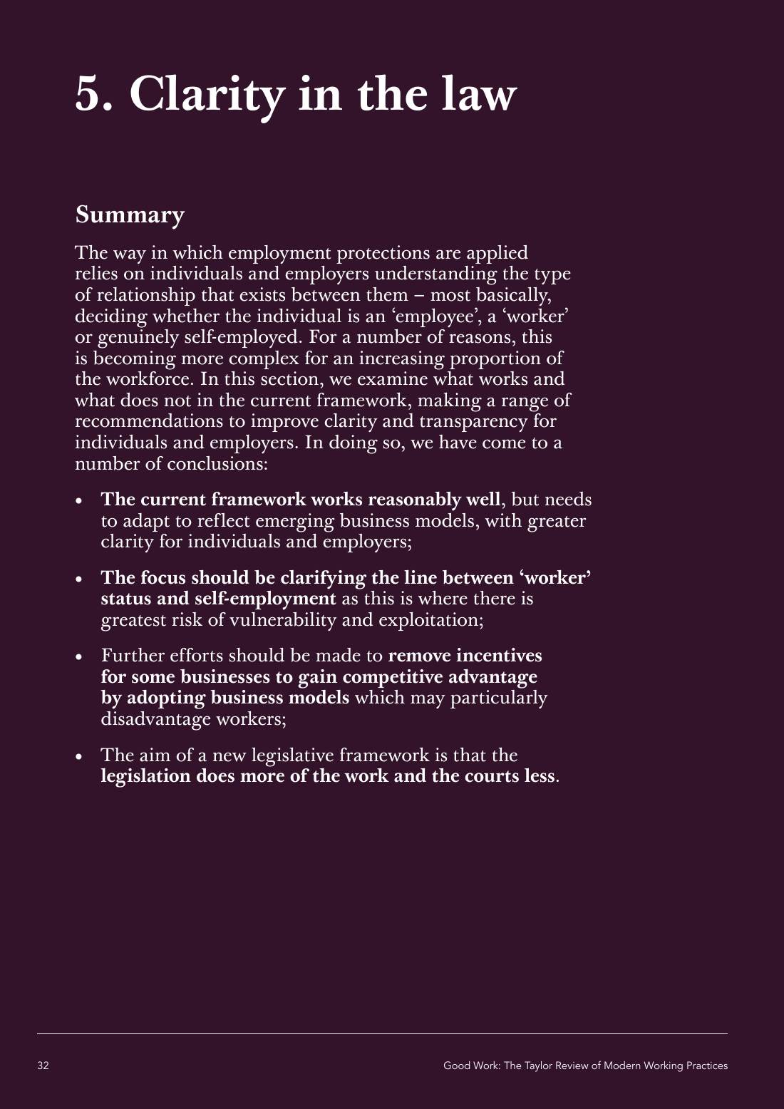 Page 32 of 116: Featured Futurist: Taylor Review of Modern Working Practises, The RSA