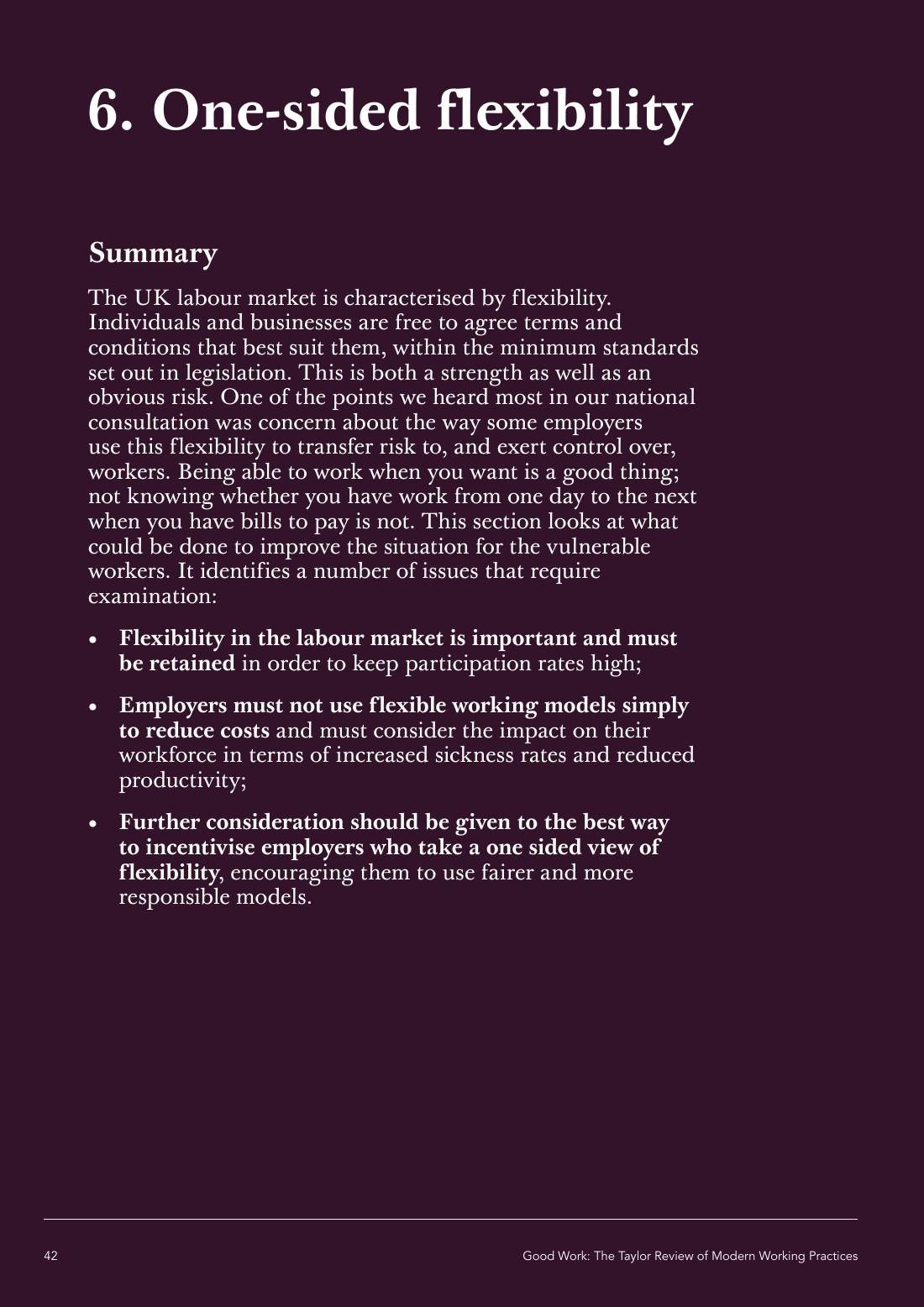 Page 42 of 116: Featured Futurist: Taylor Review of Modern Working Practises, The RSA