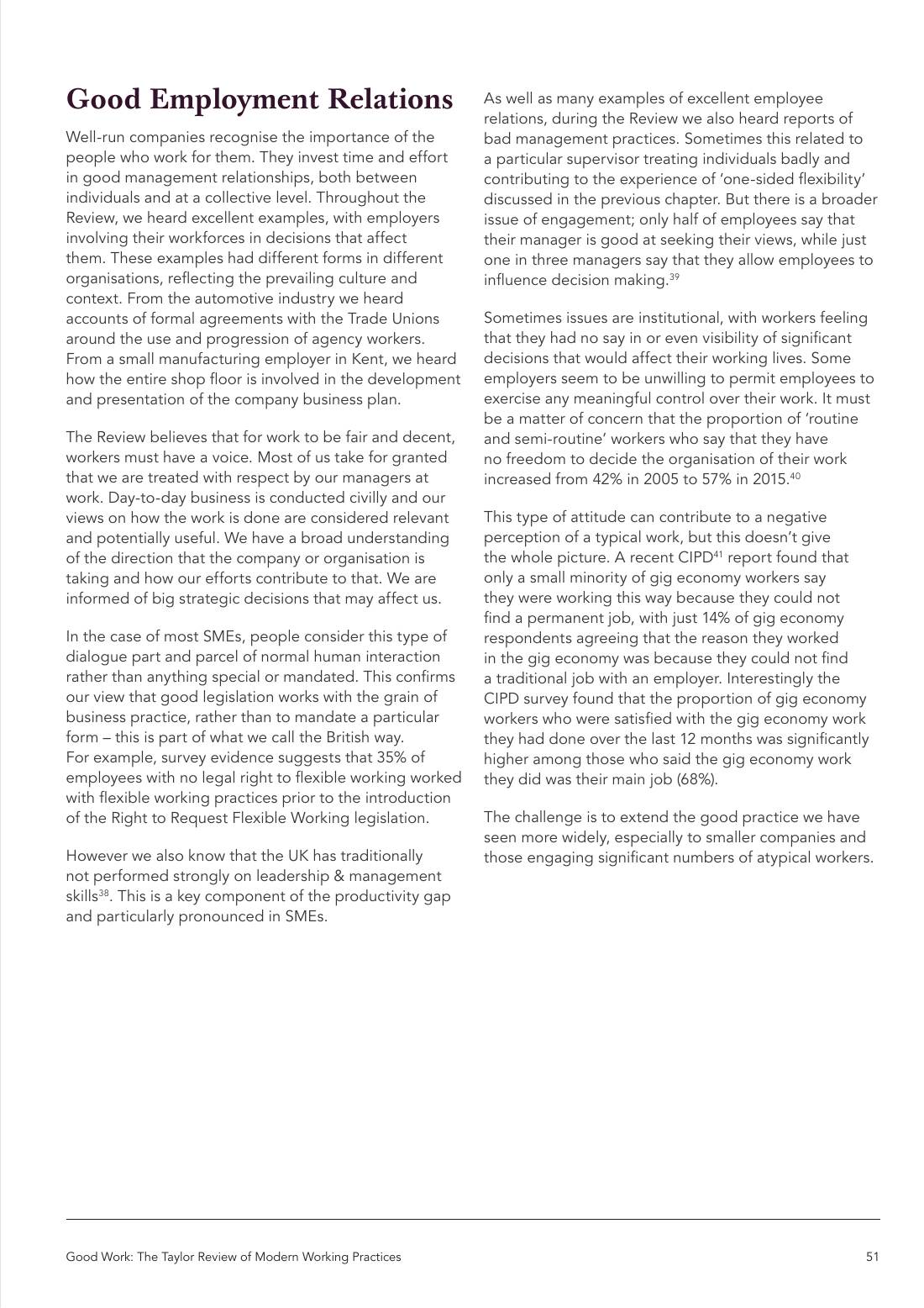 Page 51 of 116: Featured Futurist: Taylor Review of Modern Working Practises, The RSA