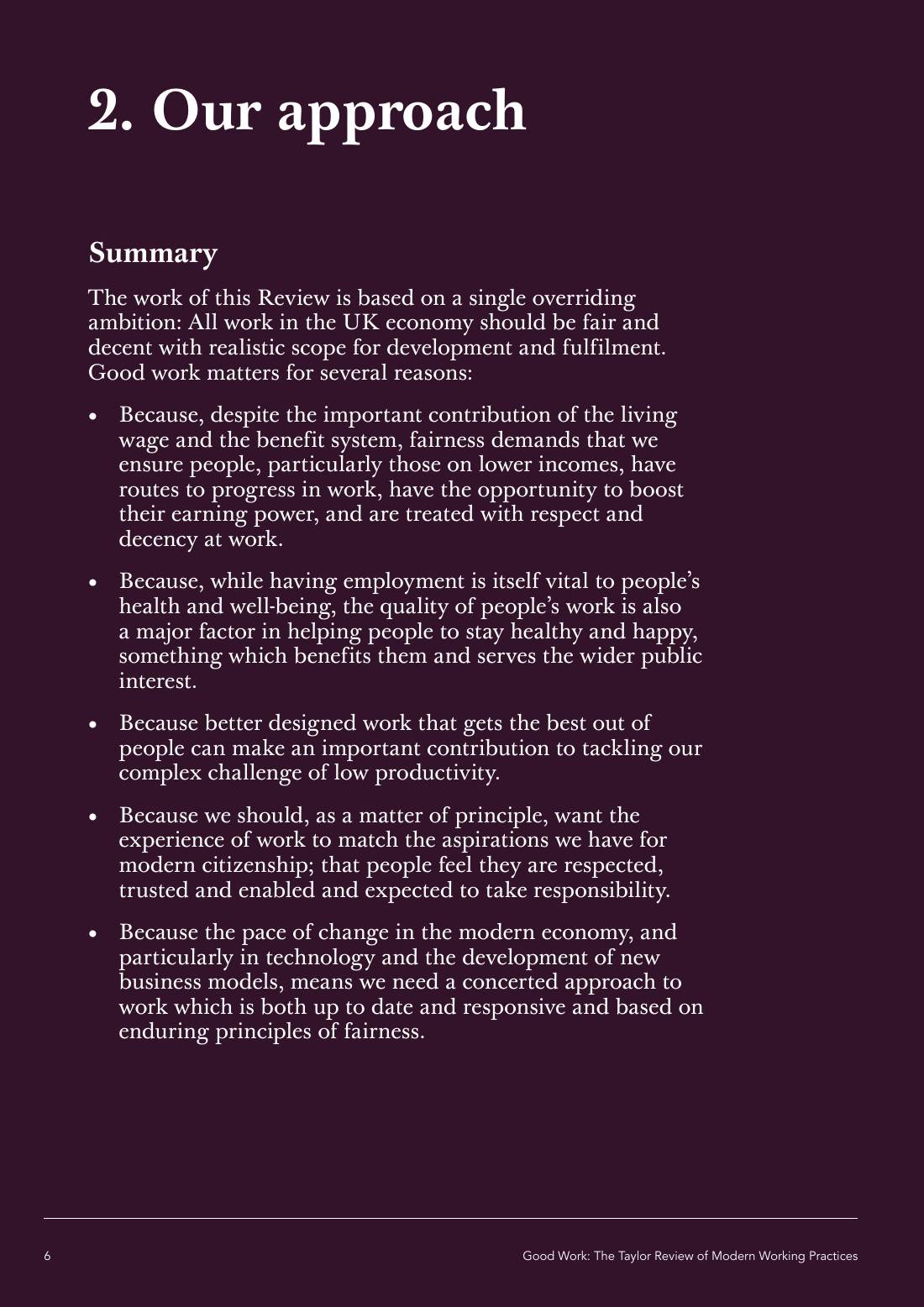 Page 6 of 116: Featured Futurist: Taylor Review of Modern Working Practises, The RSA